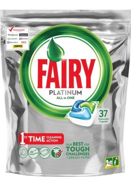 Капсулы для посудомоечной машины Fairy Platinum All in One Original, 37 шт